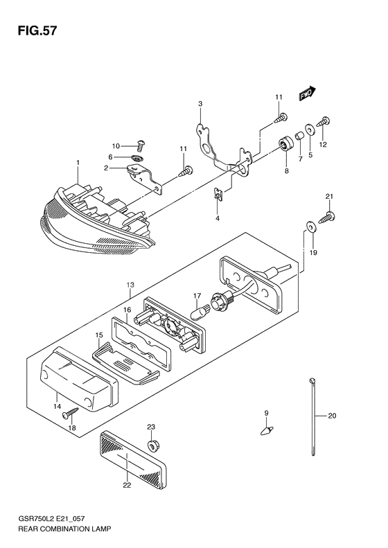 Rear combination lamp