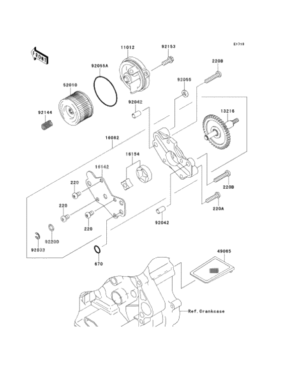 Oil pump/oil filter