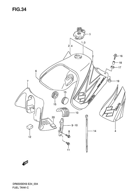 Tank fuel              

                  Model k6/k7