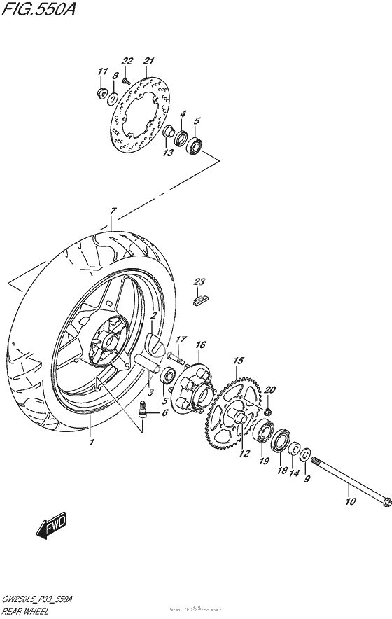 Заднее колесо