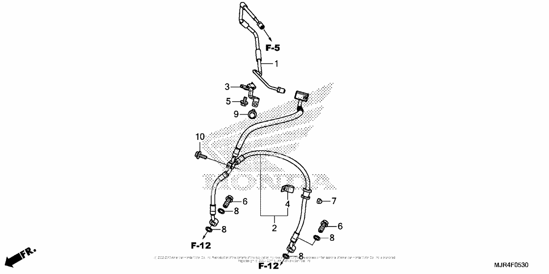 Front brake hose (std)