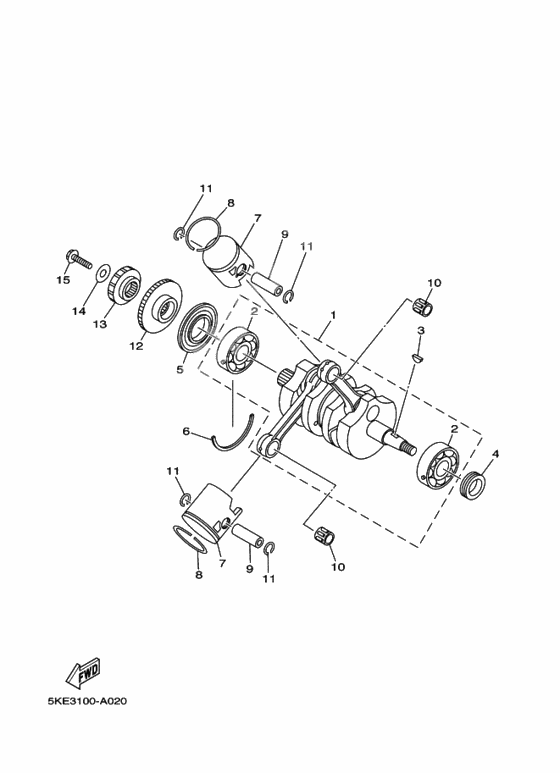 Crankshaft. piston