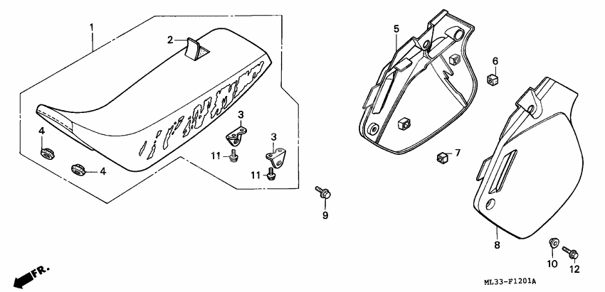 Seat/side cover              

                  CR500RM-