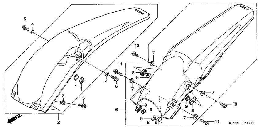 Rear fender