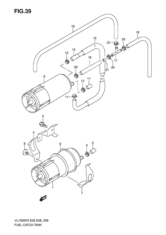 Fuel catch tank