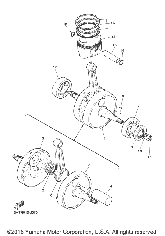 Коленчатый вал & Поршень
