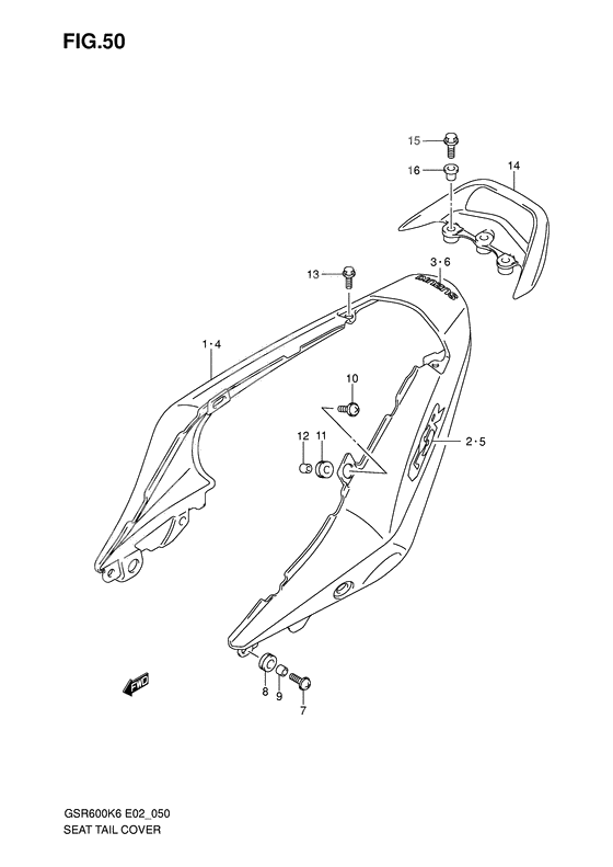 Seat tail cover