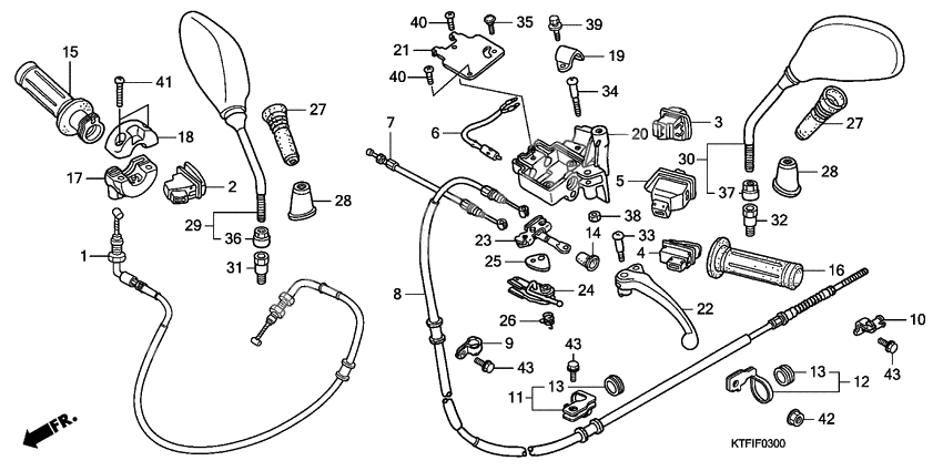 Handle lever/switch/cable              

                  SH125D9/150D9