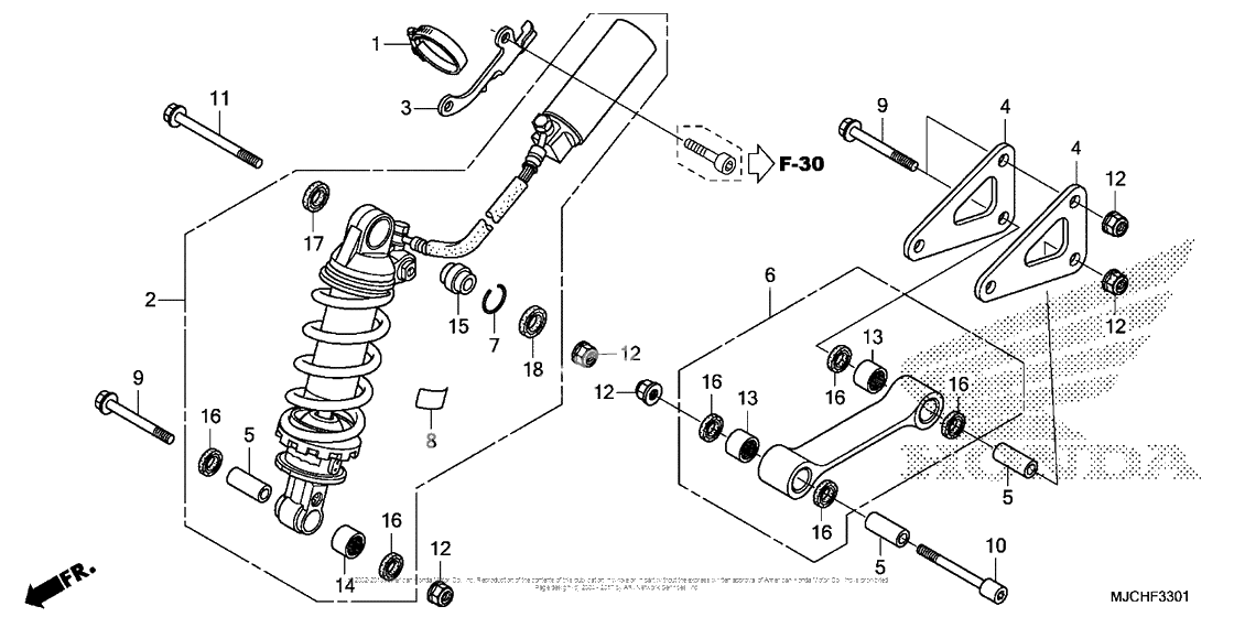 Rear shock absorber (2)