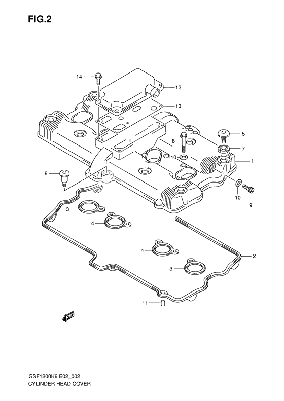 Cylinder head cover