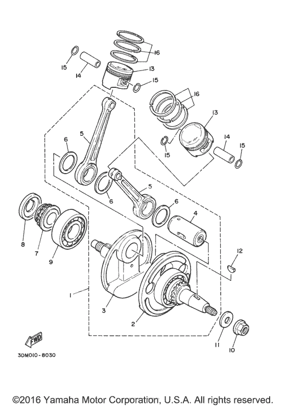 Коленчатый вал & Поршень