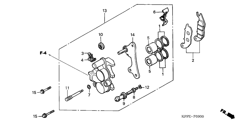 Front brake caliper