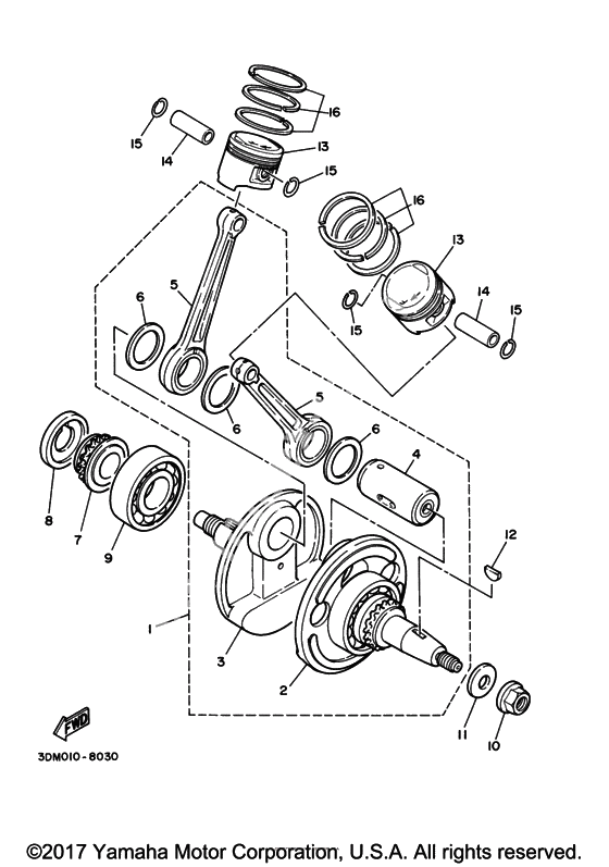 Коленчатый вал & Поршень