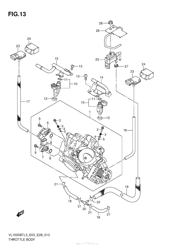 Throttle Body (Vl1500Btl3 E33)