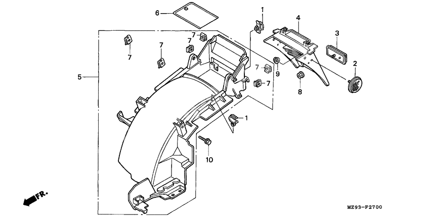 Rear fender