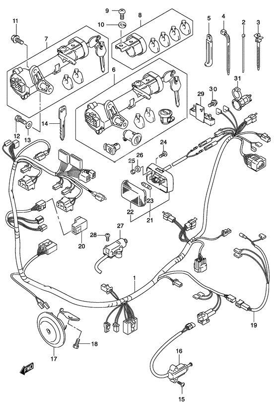 Wiring harness              

                  Model k4/k5