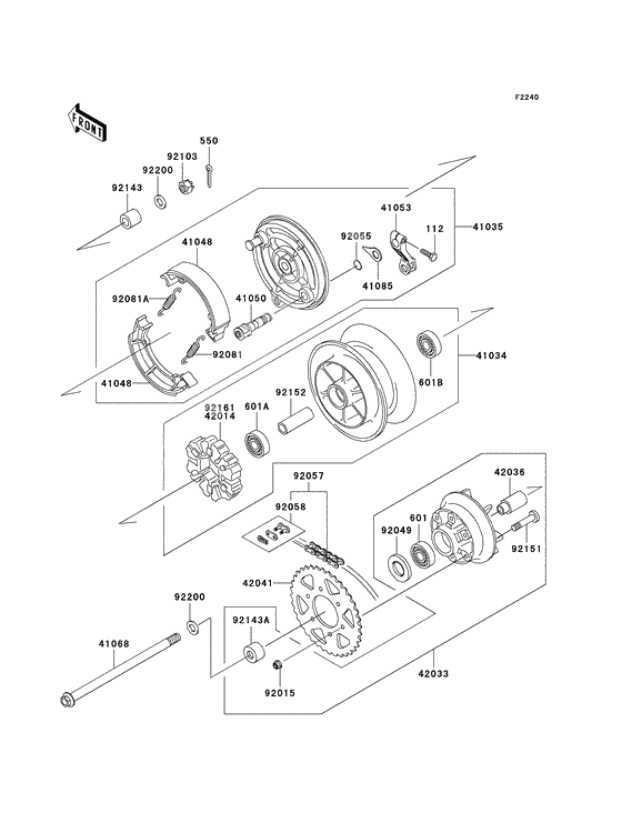 Rear wheel/chain              

                  A4 - a6