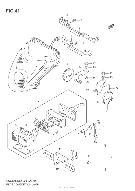 Задний фонарь (Стоп-сигнал)