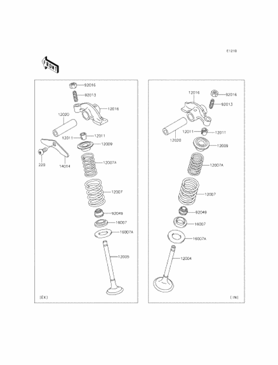 Rocker arms/valves