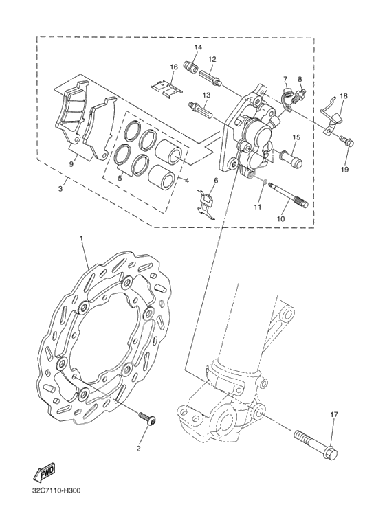 Передний тормоз