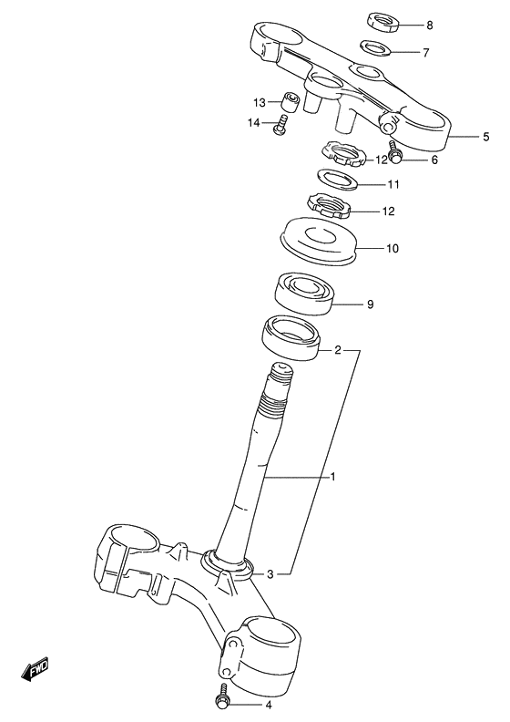 Steering stem              

                  Model w/x/y/k1