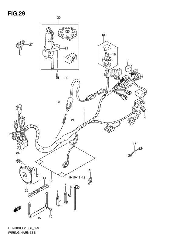 Wiring harness              

                  Dr200sel2 e24