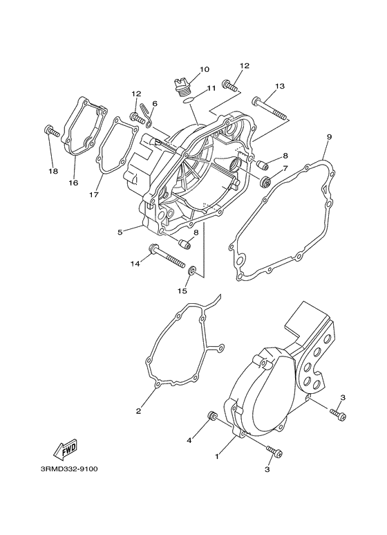 Crankcase cover 1