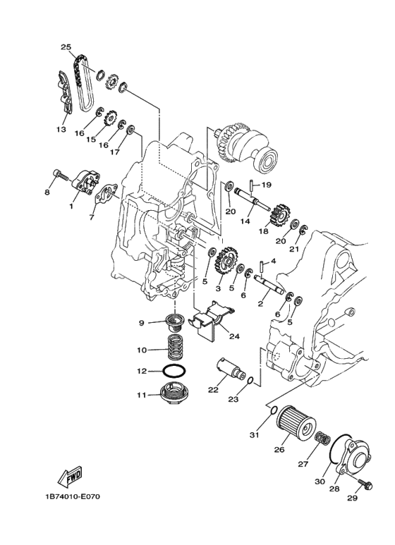 Oil pump assy