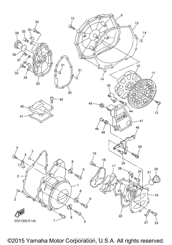 Crankcase cover              

                  1