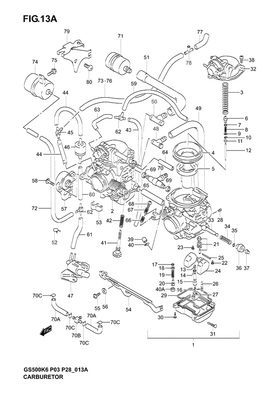 Carburetor assy              

                  Model k4/k5/k6