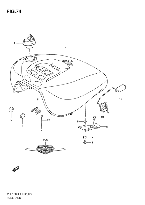 Tank fuel              

                  Vlr1800l1 e24