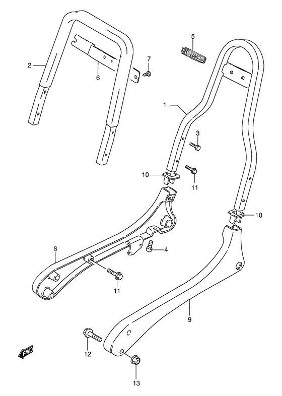 Pillion handle              

                  Model t