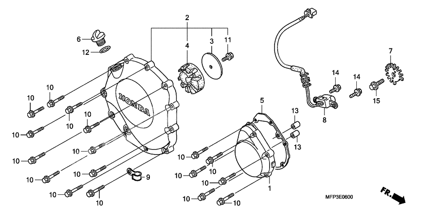 Right crankcase cover