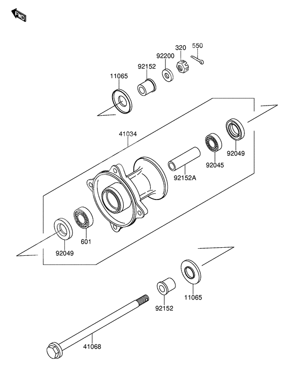 Front hub