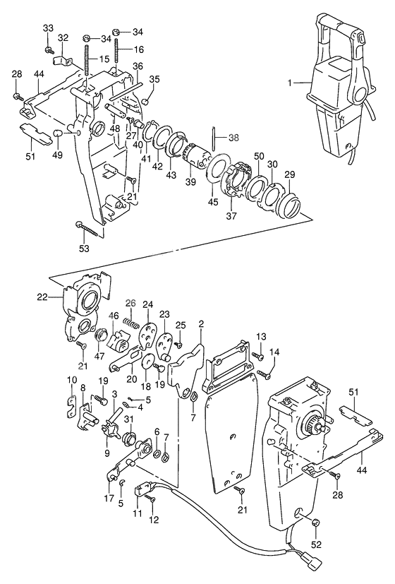 Top mount dual