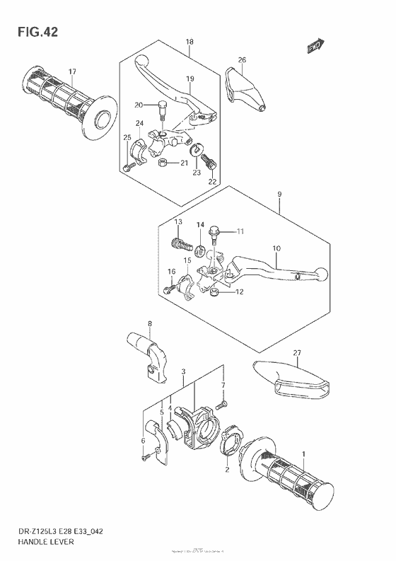 Ручки руля (Dr-Z125L3 E33)