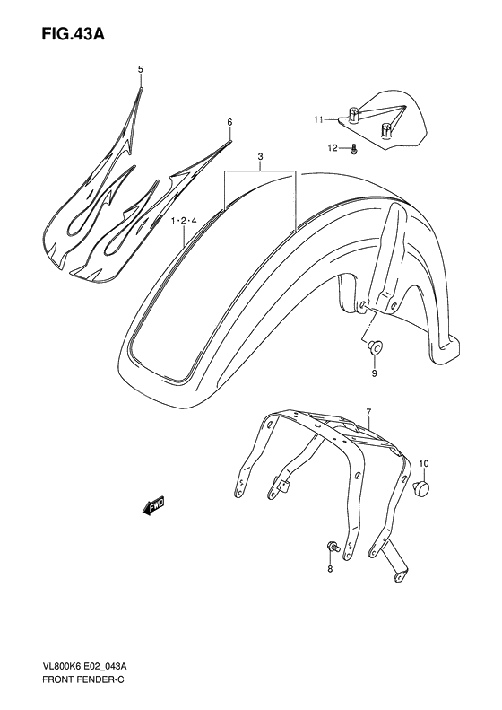 Front fender              

                  Model k8