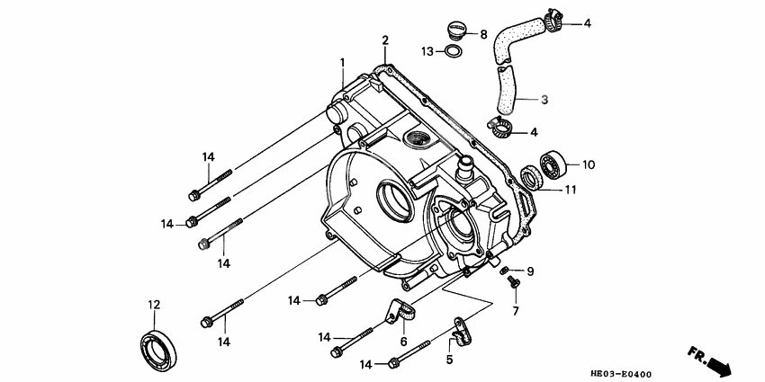 Right crankcase cover