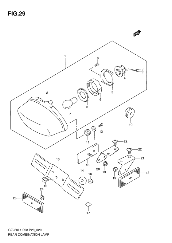 Rear combination lamp