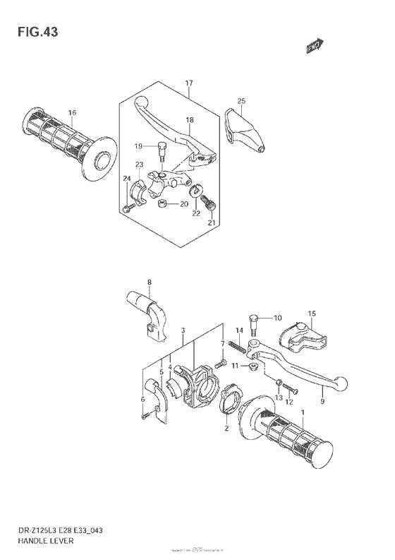 Ручки руля (Dr-Z125Ll3 E28)