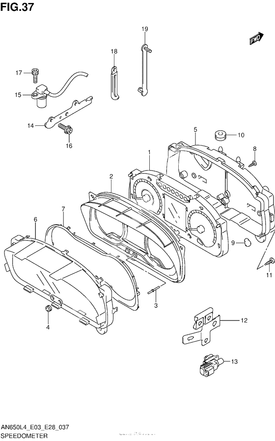 Speedometer (An650L4 E03)