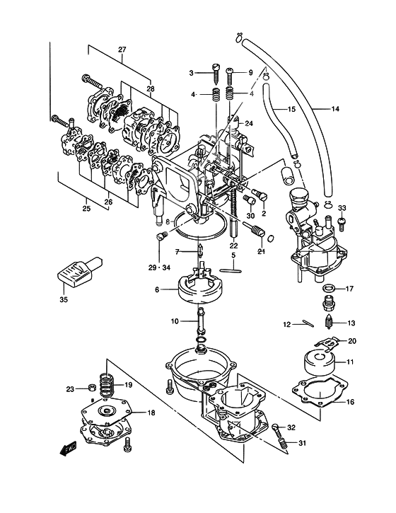 Carburetor assy