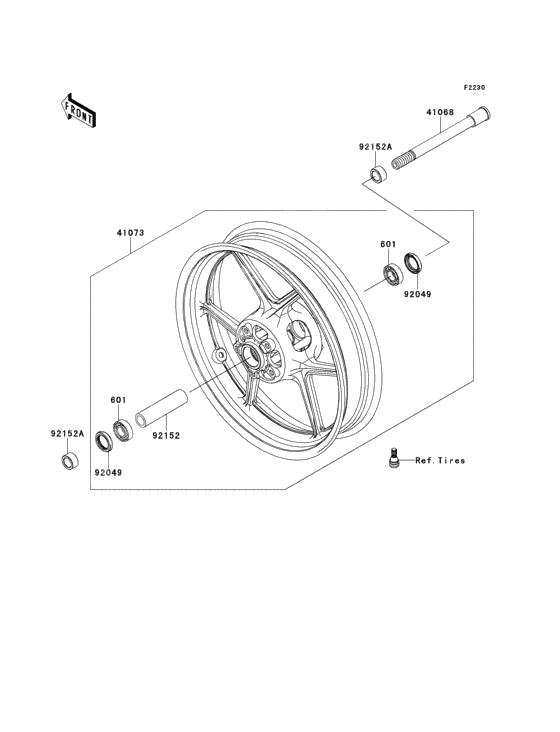 Front hub