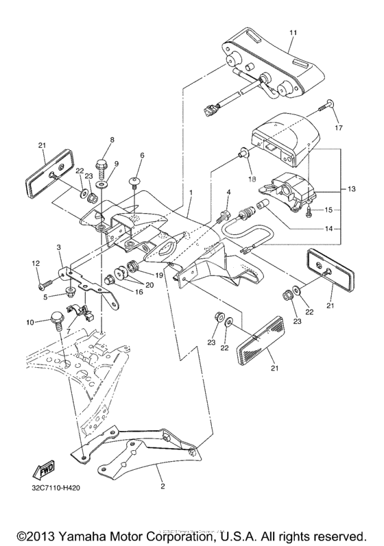 Задний фонарь (Стоп-сигнал)