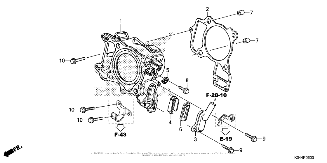Cylinder + reed valve
