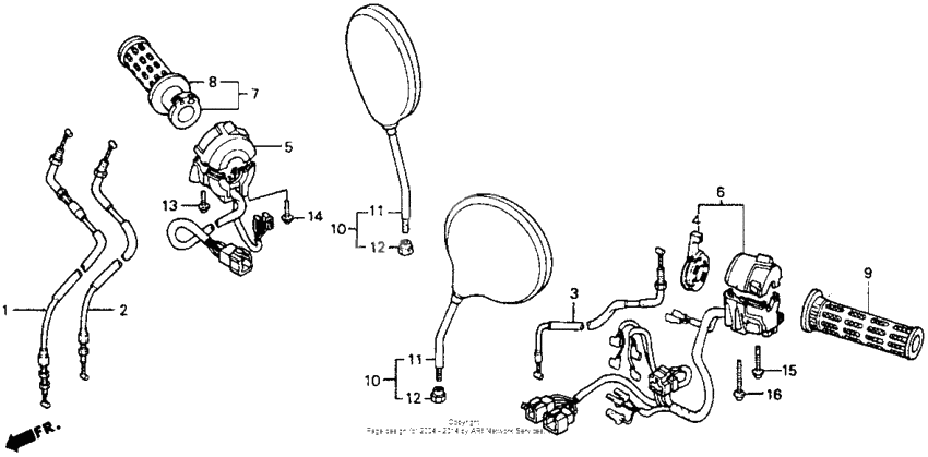 Handle switch + cables