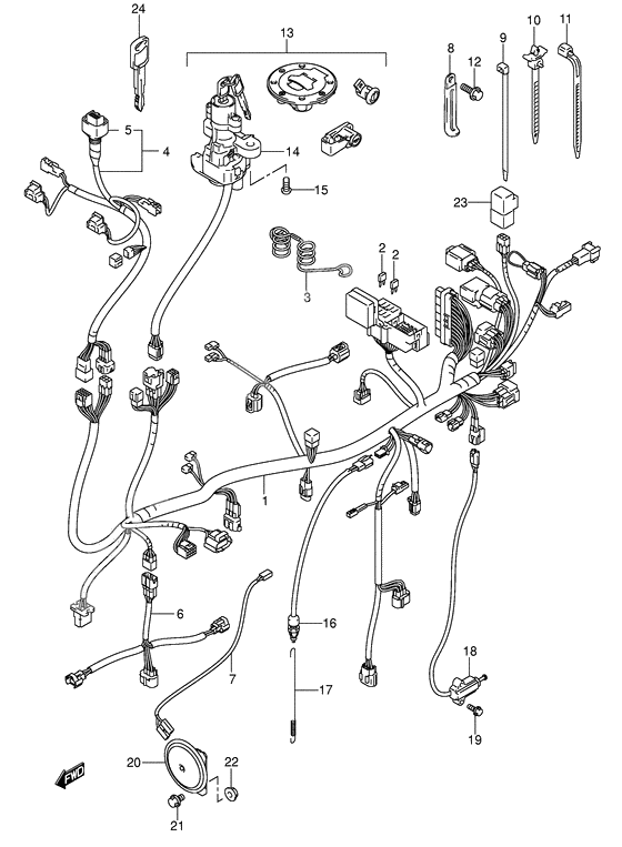 Wiring harness              

                  Model k2