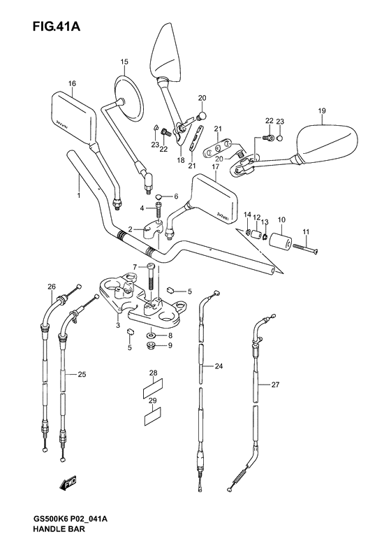 Handlebar              

                  Model k4/k5/k6