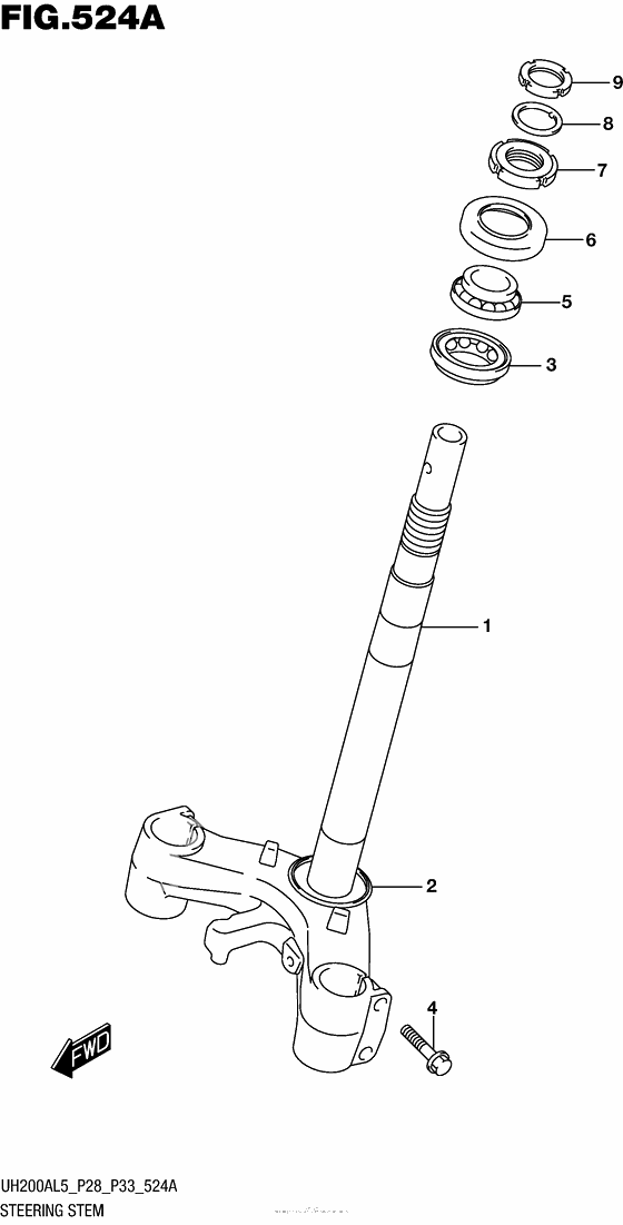 Steering Stem (Uh200Al5 P28)