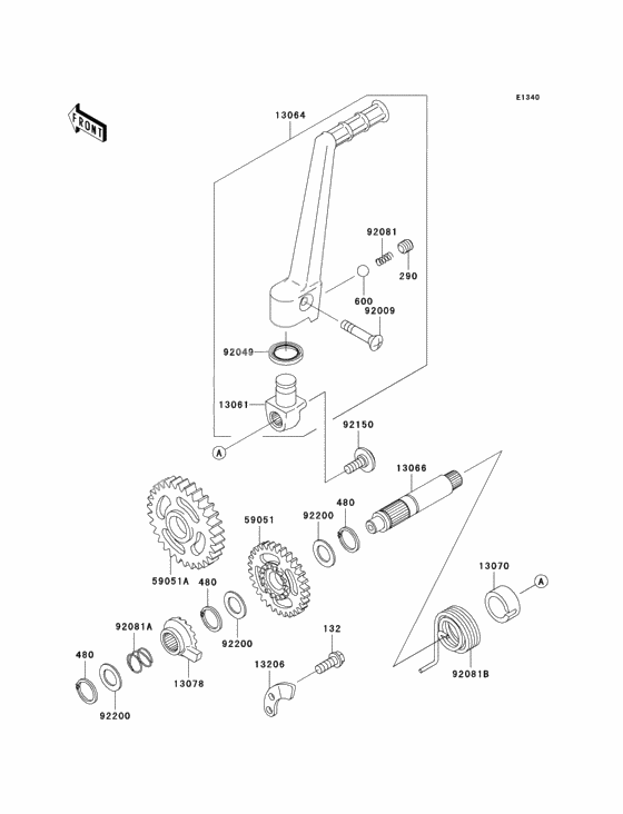 Kickstarter mechanism